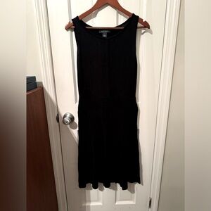 Ralph Lauren knit dress black pleated